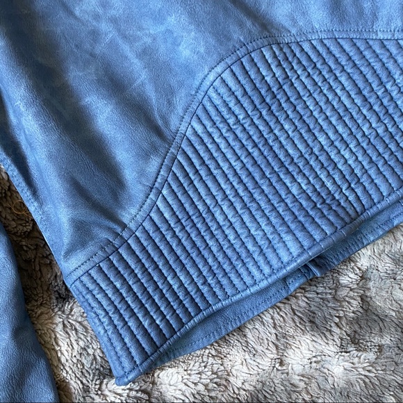 UNIF PU Leather Jacket - Washed Blue - Picture 10 of 16